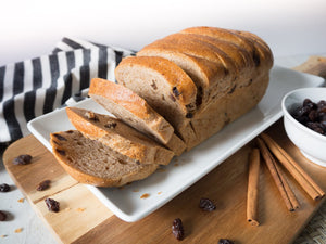 Vegan Oat Cinnamon Raisin Bread